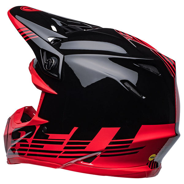motorcycle helmet, showing aerodynamic shell design, ventilation ports, and secure retention system built for rider comfort and protection