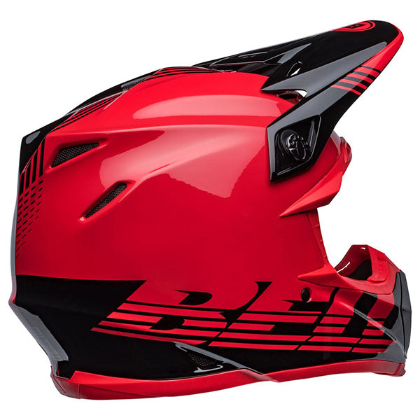 motorcycle helmet, showing aerodynamic shell design, ventilation ports, and secure retention system built for rider comfort and protection
