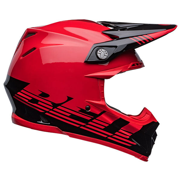 motorcycle helmet, showing aerodynamic shell design, ventilation ports, and secure retention system built for rider comfort and protection