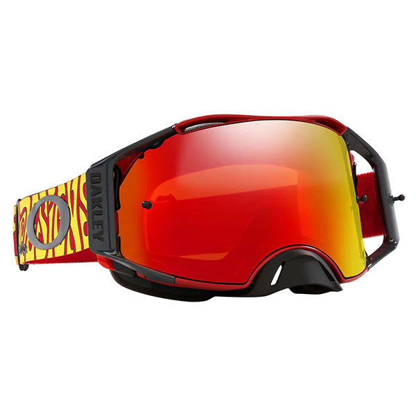 Oakley Airbrake MX TLD Trippy Goggle - strap detail with silicone gripper pattern SKU OO7046-E9