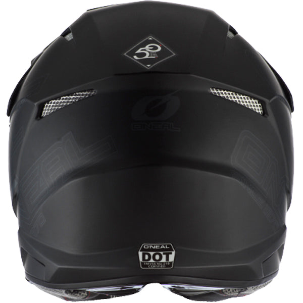 Studio image on a white background of O'Neal, 3 Series Flat 2.0 Helmet, SKU 0627-013, color options Black, White, sizes XS–3X