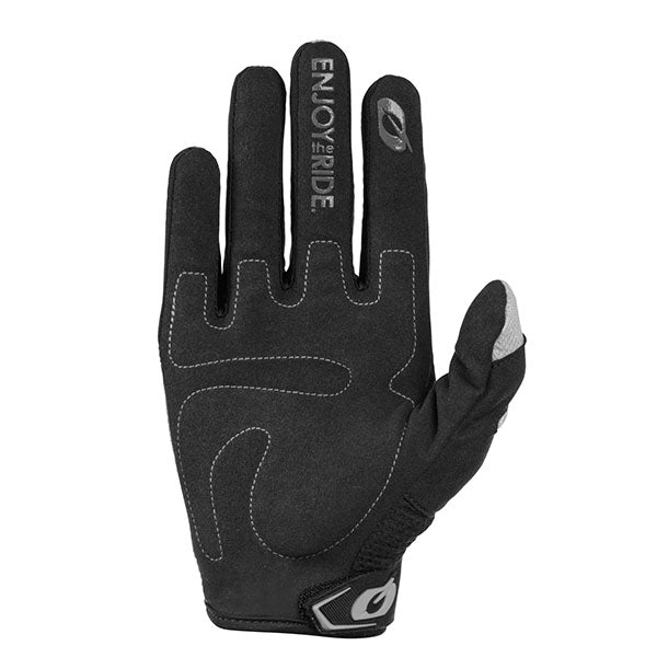 Clean studio photo on a white background of O'Neal, Element Racewear V.24 Glove, Offroad Gloves, SKU E032-108, color options Black, Blue, Black/Grey, Red, Orange, Neon Yellow, sizes XS–5X