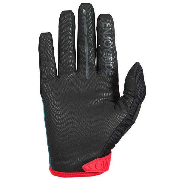 High-resolution studio image of O'Neal, Mayhem Wild V.25 Glove, Offroad Gloves, SKU M031-009, color options Blue/Red, sizes XL–2X