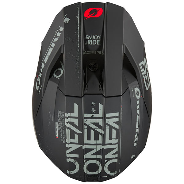 Clean studio photo on a white background of O'Neal, 3 Series Static V.25 Helmet, SKU 0625-473, color options Black/Grey, sizes XS–2X