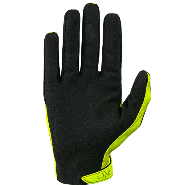 Clean studio photo on a white background of O'Neal, Matrix Stacked Glove, Offroad Gloves, SKU 0391-321, color options Black, Neon Yellow, Red, sizes XL–2X