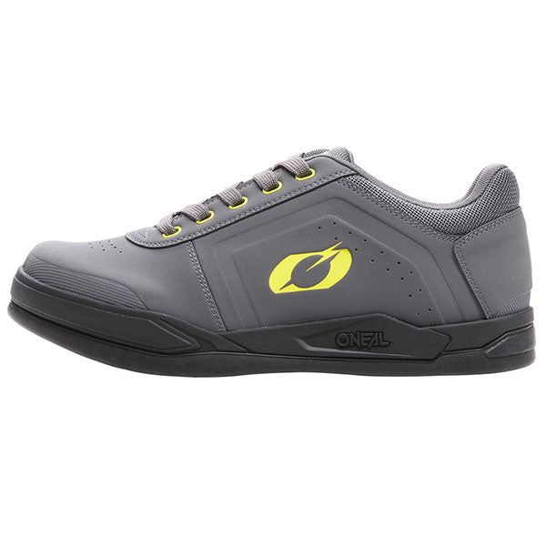 Detailed studio photograph of O'Neal, Pinned SPD Shoe (MTB) Mountain Bike, Shoes, SKU 321-309, color options Grey/Neon, sizes 7–13