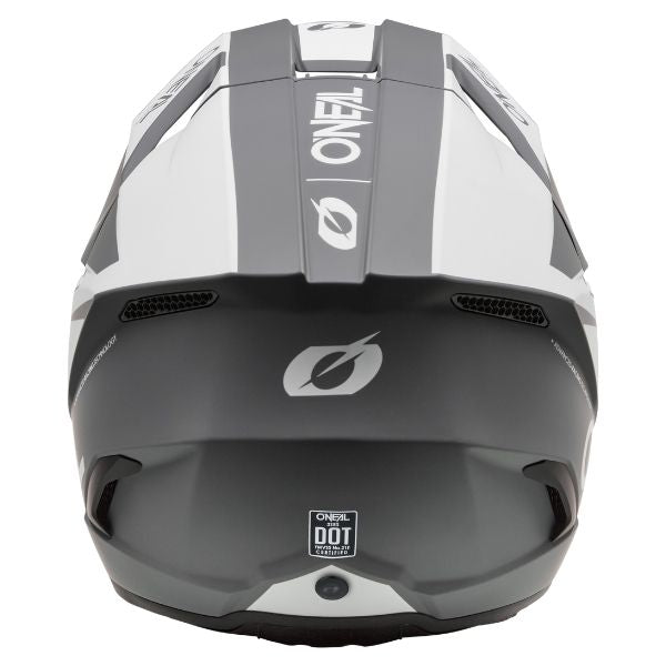 High-resolution studio image of O'Neal, 3 Series Solid Helmet, SKU 0625-093, color options Black/Grey, White/Black, sizes XS–2X