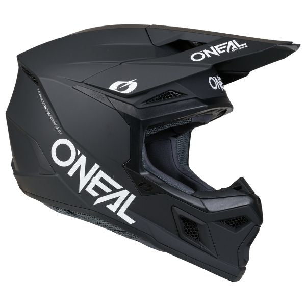 Clean studio photo on a white background of O'Neal, 3 Series Classic Helmet, SKU 0625-312, color options Black/White, sizes XS–2X