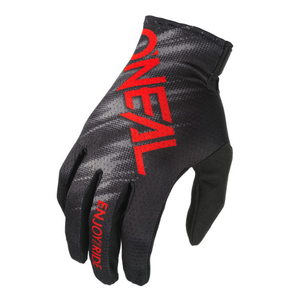 Studio image on a white background of O'Neal, Matrix Voltage V.24 Glove, Offroad Gloves, SKU 0391-060, color options Black/Red, sizes XL–2X