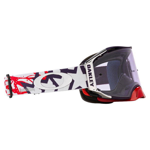 Product image of Oakley Airbrake MX TLD Trippy Goggle 2 motocross goggles showing frame design, lens style, and colorway