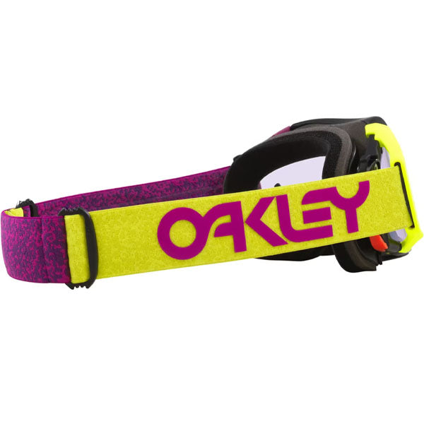 Oakley Airbrake MX Retina Goggle - top-down view of frame curvature and outriggers SKU OO7046-F7
