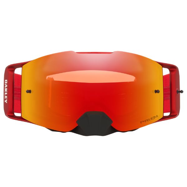 Product image of Oakley OO7087 56 Front Line MX Goggle Red BTO Sports 2 motocross goggles showing frame design, lens style, and colorway