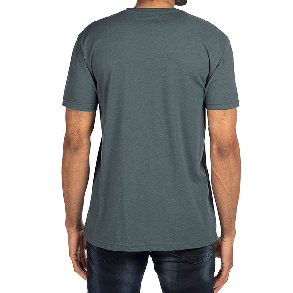 Professional studio photo of One Industries Myspace Tee; showing tee fit, printed graphics, and crew neckline; SKU Z003-1; Sizes: S-2XL