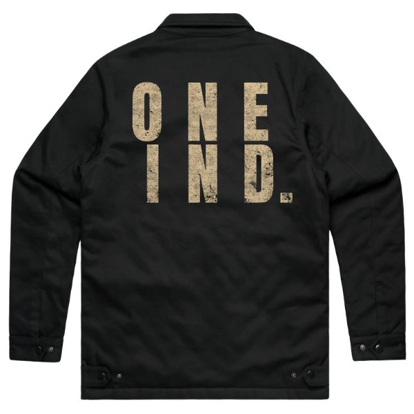 Studio image on a white background of One Industries LS25 Z002 60 Service jacket black 2, showing overall shape, materials, and visible design details
