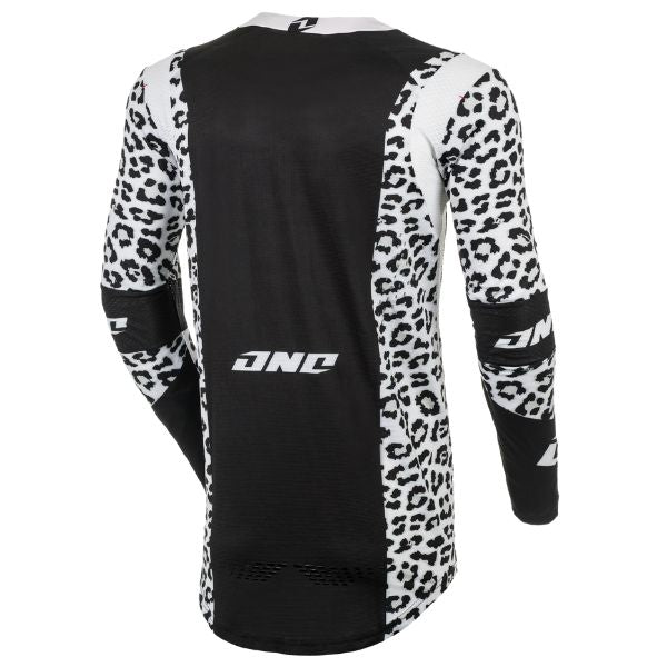 Q001-L013 - One Industries - X-197 Snow Leopard Jersey - colors: White/Black - sizes: XL product photo - alternate view