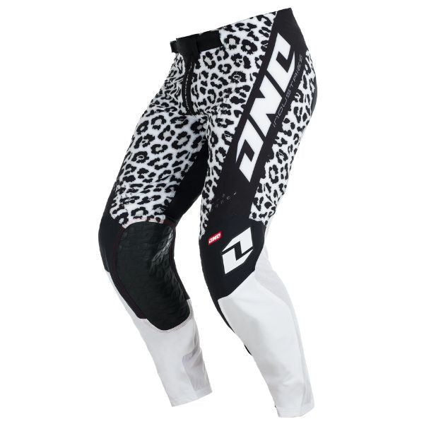 U001-L128 - One Industries - X-197 Snow Leopard Pants - colors: White/Black - sizes: 28-38 product photo