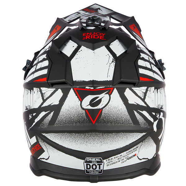 Clean studio photo on a white background of O'Neal, 2 Series Glitch V.23 Helmet (Youth), SKU 0200-282, color options Black/White, Multi, sizes Y-SM, Y-MD, Y-LG