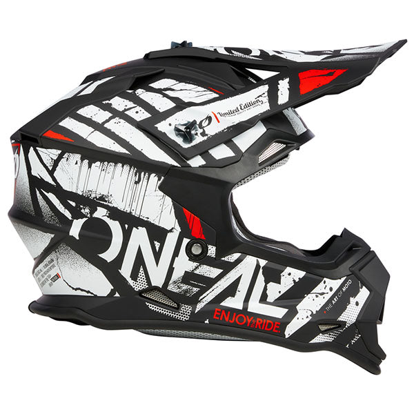 Product photo of O'Neal, 2 Series Glitch V.23 Helmet, SKU 0200-165, color options Black/Grey, Black/White, sizes XS–2X