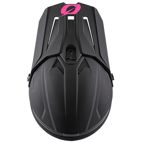 Studio product photo on a neutral background of O'Neal, 1 Series Solid Helmet (Girls), SKU 0632-264, color options Black/Pink, sizes Y-SM, Y-MD, Y-LG, Y-XL