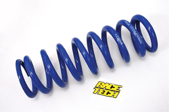 Clean studio photo on a white background of Race Tech, Rear Shock Spring (Honda), Fork & Shock Springs, SKU 201-552445