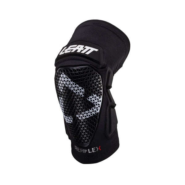 Studio product image of Leatt, ReaFlex Pro Knee Guards in Black, Colors: Black, Flint Grey, Sizes: 2-2, SKU: 5024060940