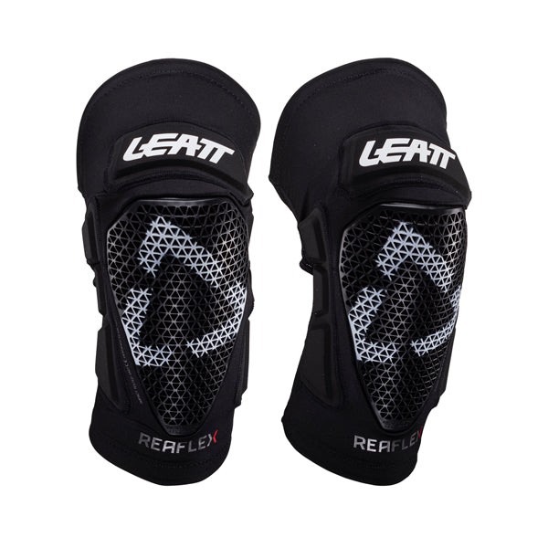 Product photo showing Leatt, ReaFlex Pro Knee Guards in Flint Grey, Colors: Black, Flint Grey, Sizes: 2-2, SKU: 5024060940