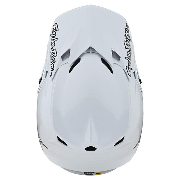 Image of Troy Lee Designs SKU 1094900 SE4 Mono White Polyacrylite Helmet Size: XS Colors: White (SKU 1094900)