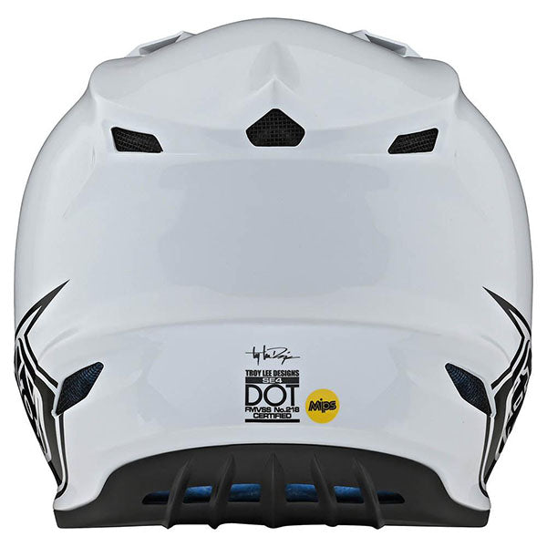 Image of Troy Lee Designs SKU 1094900 SE4 Mono White Polyacrylite Helmet Size: XS Colors: White (SKU 1094900)