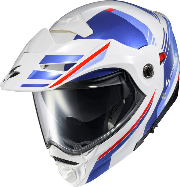 Scorpion EXO - EXO-AT960 Monk Helmet, detail view, color options: 2XL, 3XL, L, M, S, XL, sizes: Monk Black/Red, Monk Grey/Hi-Viz, Monk Phantom, Monk White/Blue