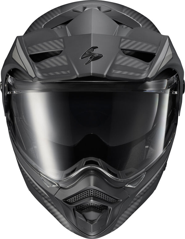 Scorpion EXO - EXO-AT960 Monk Helmet, detail view, color options: 2XL, 3XL, L, M, S, XL, sizes: Monk Black/Red, Monk Grey/Hi-Viz, Monk Phantom, Monk White/Blue