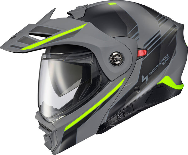 Scorpion EXO - EXO-AT960 Monk Helmet, detail view, color options: 2XL, 3XL, L, M, S, XL, sizes: Monk Black/Red, Monk Grey/Hi-Viz, Monk Phantom, Monk White/Blue