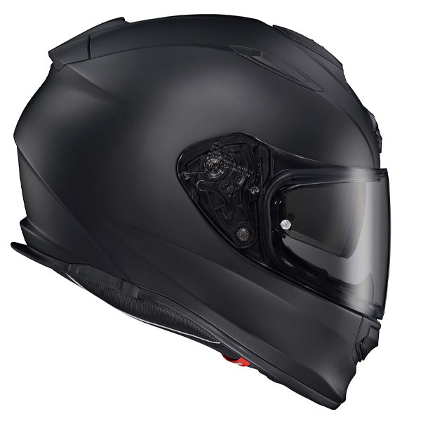 Scorpion EXO - Ryzer Helmet, detail view, color options: 2XL, LG, MD, SM, XL, XS, sizes: Gloss Black, Gloss White, Matte Black