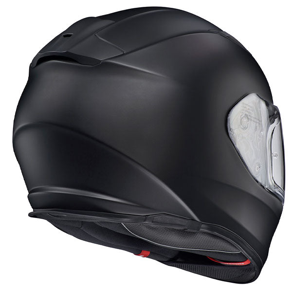 Scorpion EXO - Ryzer Helmet, detail view, color options: 2XL, LG, MD, SM, XL, XS, sizes: Gloss Black, Gloss White, Matte Black