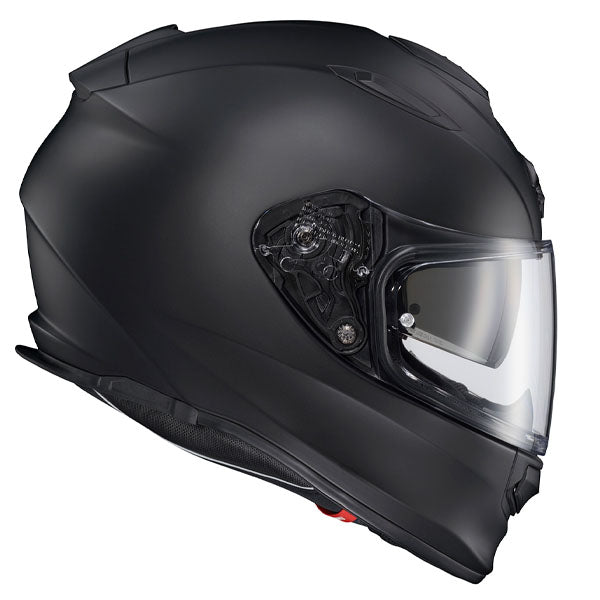 Scorpion EXO - Ryzer Helmet, detail view, color options: 2XL, LG, MD, SM, XL, XS, sizes: Gloss Black, Gloss White, Matte Black