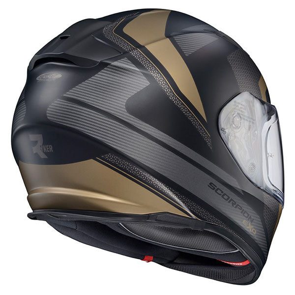 Scorpion EXO - Ryzer Evolution Helmet, detail view, color options: 2XL, LG, MD, SM, XL, sizes: Gold, Hi-Viz, Phantom, Pink, Red