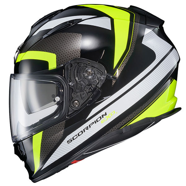 Scorpion EXO - Ryzer Evolution Helmet, detail view, color options: 2XL, LG, MD, SM, XL, sizes: Gold, Hi-Viz, Phantom, Pink, Red