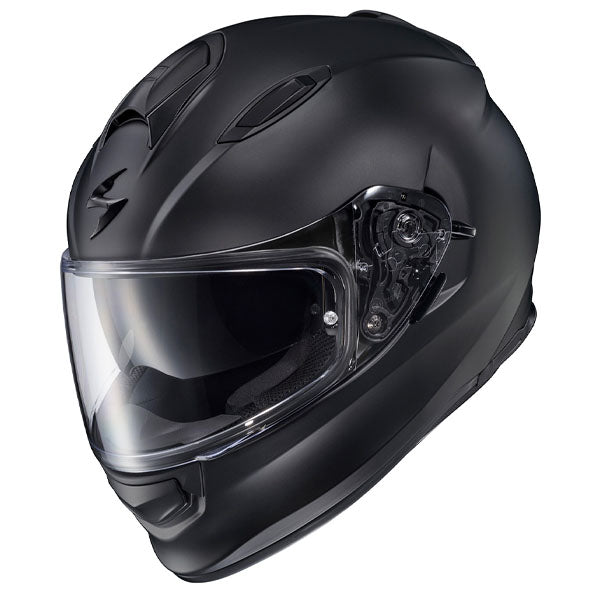 Scorpion EXO - Ryzer Helmet, detail view, color options: 2XL, LG, MD, SM, XL, XS, sizes: Gloss Black, Gloss White, Matte Black
