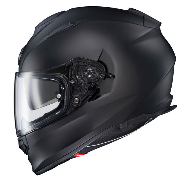 Scorpion EXO - Ryzer Helmet, detail view, color options: 2XL, LG, MD, SM, XL, XS, sizes: Gloss Black, Gloss White, Matte Black