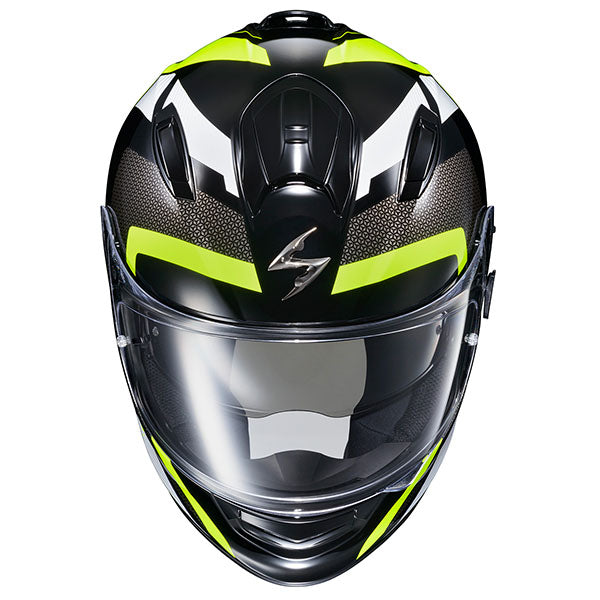 Scorpion EXO - Ryzer Evolution Helmet, detail view, color options: 2XL, LG, MD, SM, XL, sizes: Gold, Hi-Viz, Phantom, Pink, Red