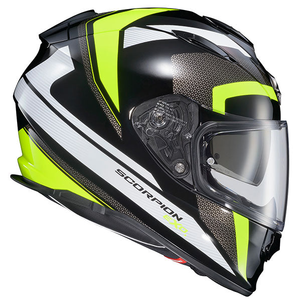 Scorpion EXO - Ryzer Evolution Helmet, detail view, color options: 2XL, LG, MD, SM, XL, sizes: Gold, Hi-Viz, Phantom, Pink, Red