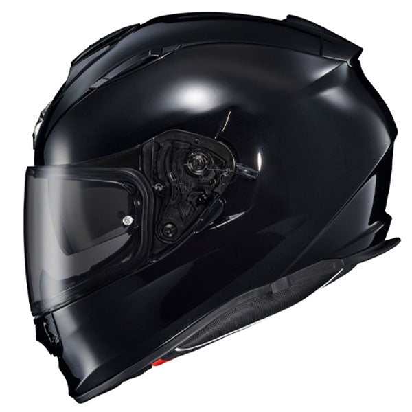 Scorpion EXO - Ryzer Helmet, front three-quarter view, color options: 2XL, LG, MD, SM, XL, XS, sizes: Gloss Black, Gloss White, Matte Black