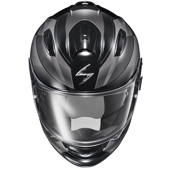 Scorpion EXO - Ryzer Edge Helmet, detail view, color options: 2XL, LG, MD, SM, XL, XS, sizes: Dark Grey, Hi-Viz, Pink, Red