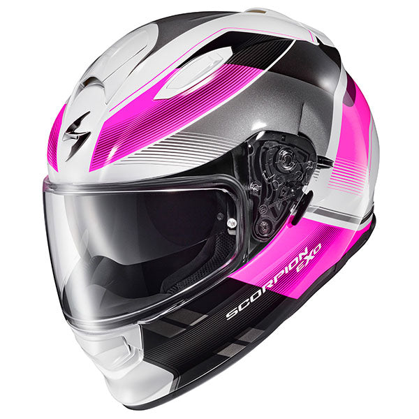 Scorpion EXO - Ryzer Edge Helmet, detail view, color options: 2XL, LG, MD, SM, XL, XS, sizes: Dark Grey, Hi-Viz, Pink, Red