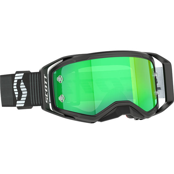 Scott Prospect 2.0 Goggles in Black/White Green Chrome Works SKU 51-5621