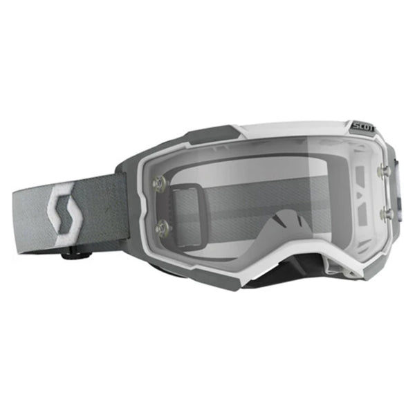 Product image of Scott Fury Goggles w Clear Lens 4 motocross goggles showing frame design, lens style, and colorway