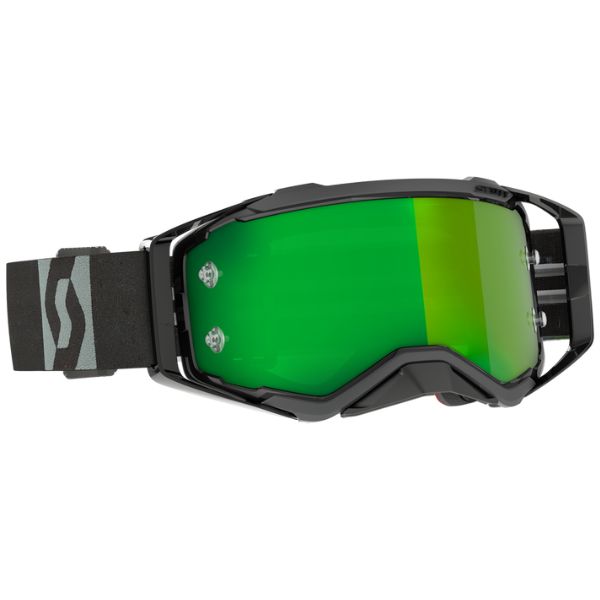 Product image of Scott Prospect Goggle 51 5516 blackGry GrnChrome BTO Sports motocross goggles showing frame design, lens style, and colorway