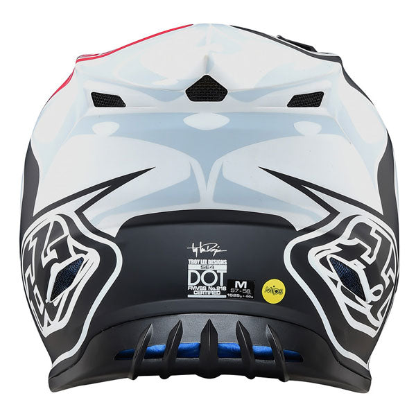 Image of Troy Lee Designs SKU 1090110 Se4 Polyacrylite Skully Helmet Size: LG Colors: White Matte (SKU 1090110)