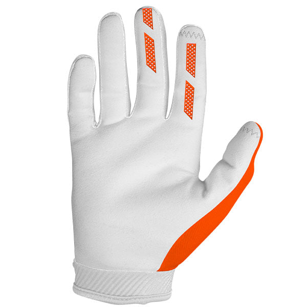 Product image of Seven MX 23 0008 Annex.Dot.Glove.Flo Orange.23.1.B d857c58f bb2f 4d70 8255 1648bc84b68b motocross gloves showing fit, construction, and colorway | Available at BTO Sports