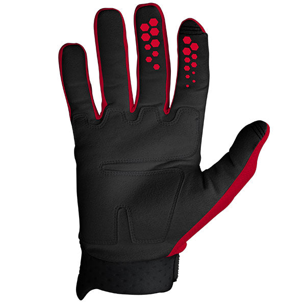Product image of Seven MX 0012 RIVAL.Glove.Red.Palm motocross gloves showing fit, construction, and colorway | Available at BTO Sports