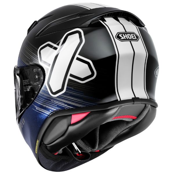 White-background studio image of Shoei FA25 RF1400 Ideograph helmet TC5 4, showing overall shape, materials, and visible design details